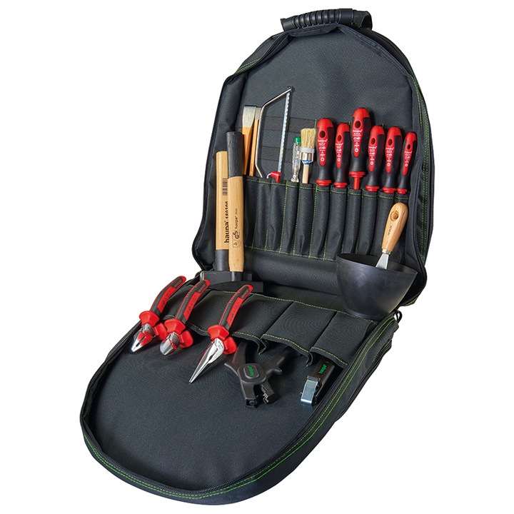 Rucsac scule BackpackPro Start, Haupa, 19 piese, 1000V