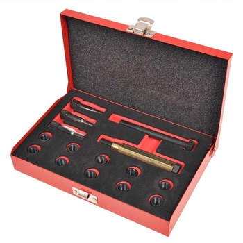 Set reparatii filet bujii 15 piese M10 x 1,0 mm, vidaXL, Otel carbon, 23 x 16,5 x 4,5 cm Set reparatii filet bujii 15 piese M10 x 1,0 mm, vidaXL, Otel carbon, 23 x 16,5 x 4,5 cm