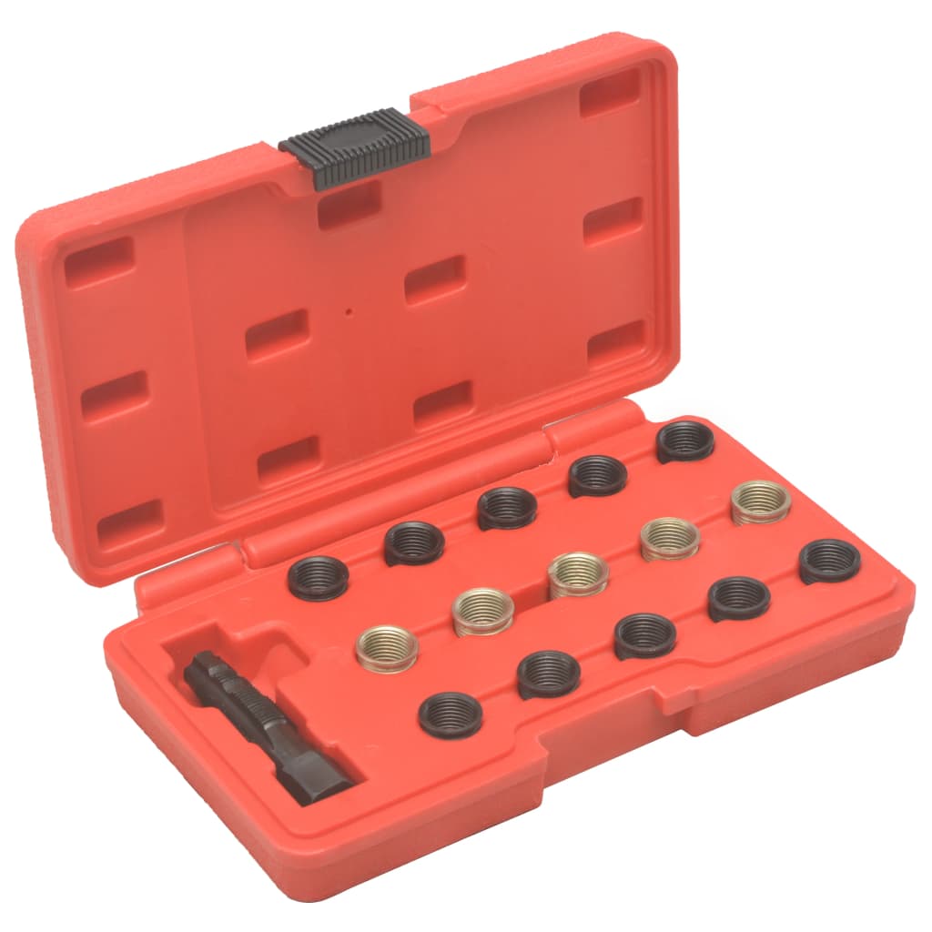 Set pentru reparatii filete de bujii, 16 piese, M14 x 1,25, vidaXL, Otel carbon