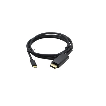 Cablu USB-C la Displayport UHD 4K T-T, mufe aurite, pentru MacBook, S8,S8 Plus, Huawei mate 20, P20, Lumia, HTC, DPA-C, negru Cablu USB-C la Displayport UHD 4K T-T, mufe aurite, pentru MacBook, S8,S8 Plus, Huawei mate 20, P20, Lumia, HTC, DPA-C, negru