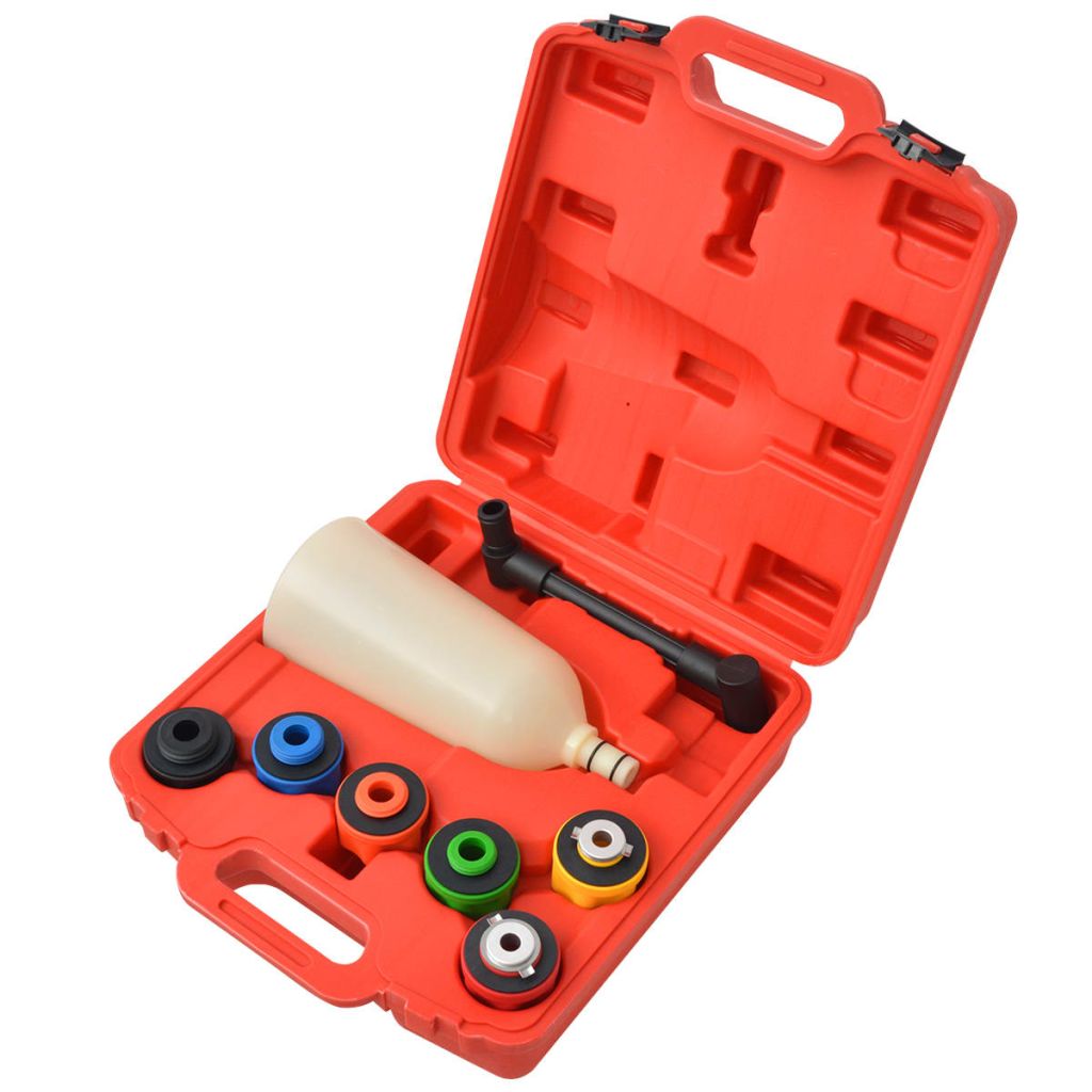 Set scule pentru umplere cu ulei de motor 8 piese, vidaXL, Plastic, 34,5 x 39 x 15,5 cm
