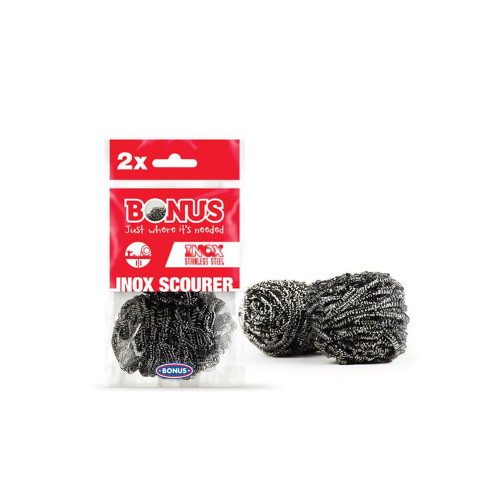 Set 2 Bureti din Inox Spiralat Bonus, Culoare Argintie