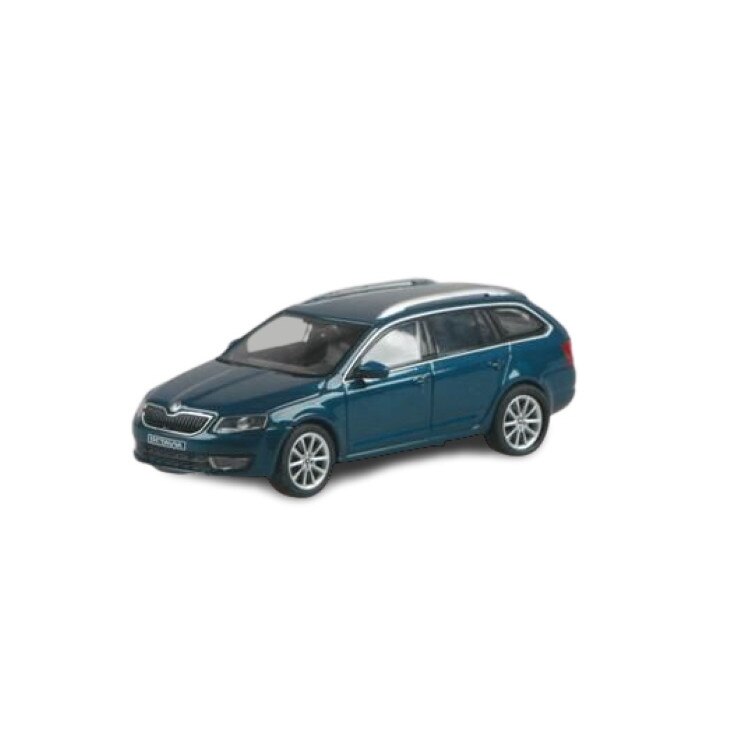 Macheta auto Skoda Octavia Combi (2013) Lava Blue Metallic 1:43