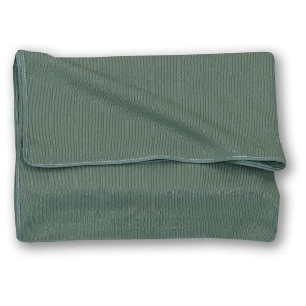 Paturica bebe, tricotata bumbac 72 x 110 cm, Pure Salvia