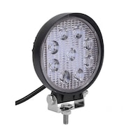 Proiector LED Auto Flexzon, Offroad, 27W, Rotund, 12V-24V, 1400 Lumeni, Patrat, Spot Beam 30°