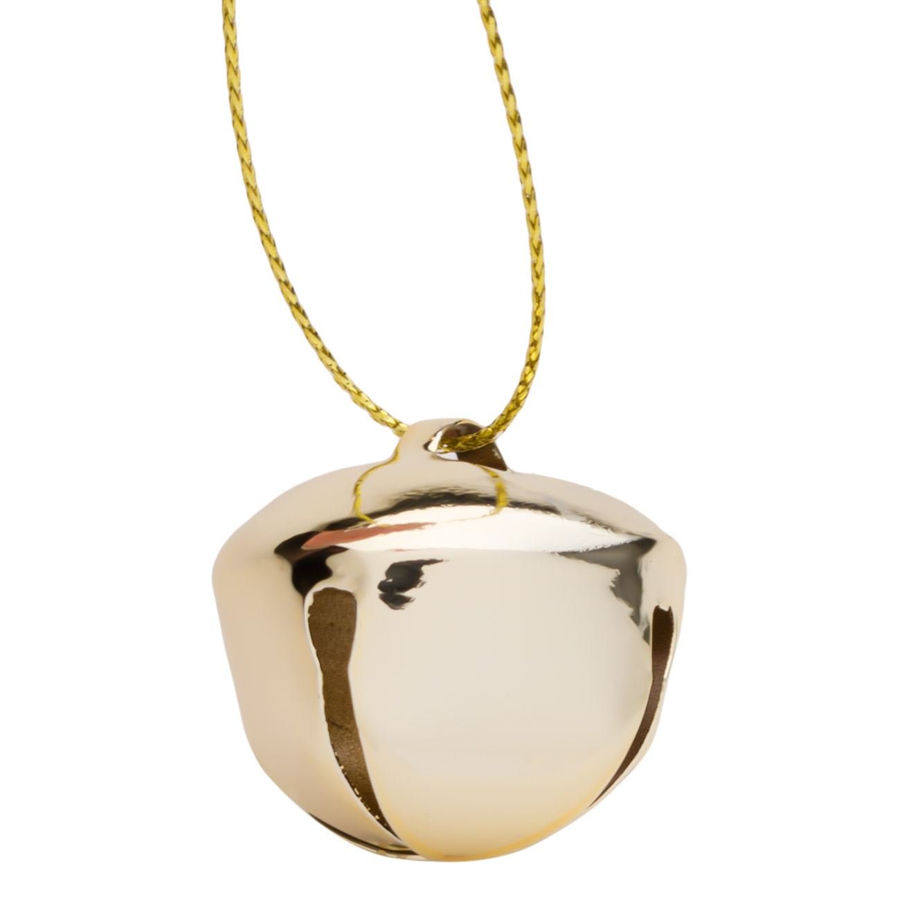 Set 20 clopotei aurii metalici de Craciun, Lioness, 3 cm