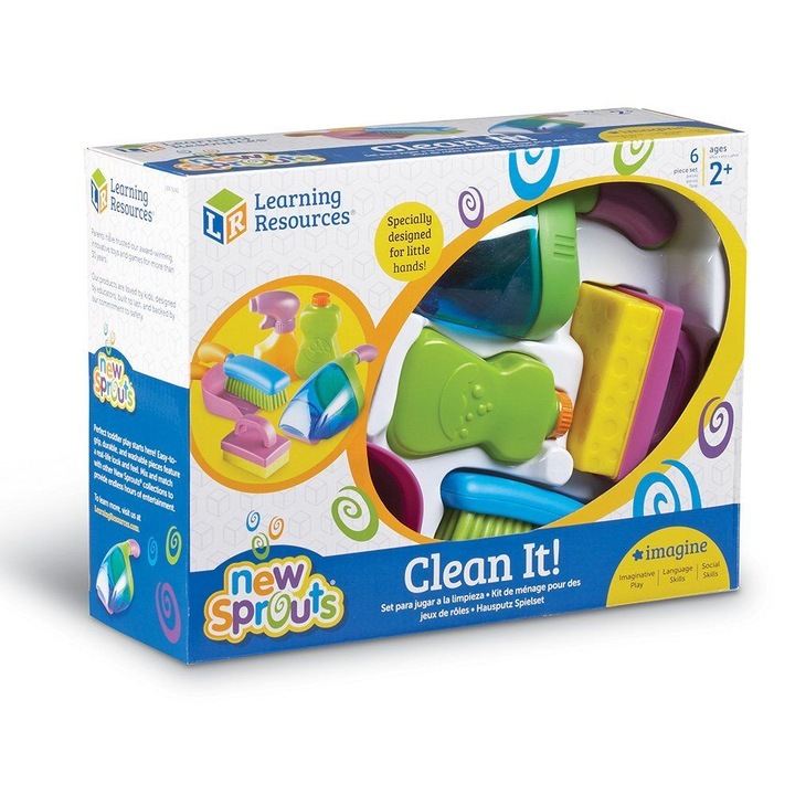 Set joc de rol - Imi ajut parintii la curatenie - 6 piese