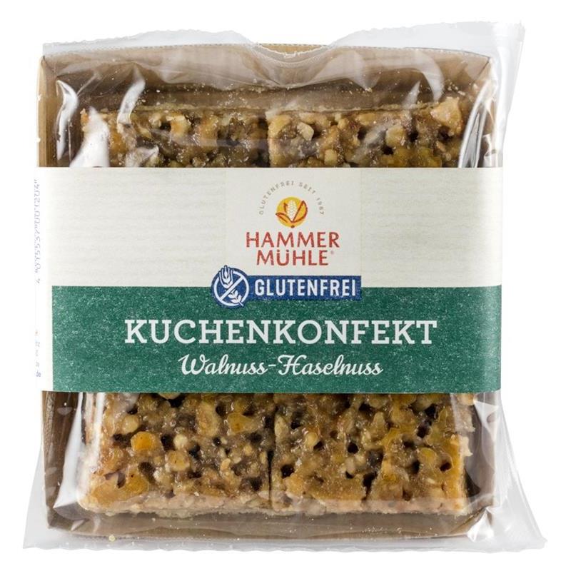 Prajitura cu Nuca si Alune de Padure Fara Gluten 140 grame Hammer Muhle