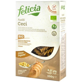 Paste Fainoase din Faina de Naut Fusilli Bio 250 grame Molino Adriani Paste Fainoase din Faina de Naut Fusilli Bio 250 grame Molino Adriani