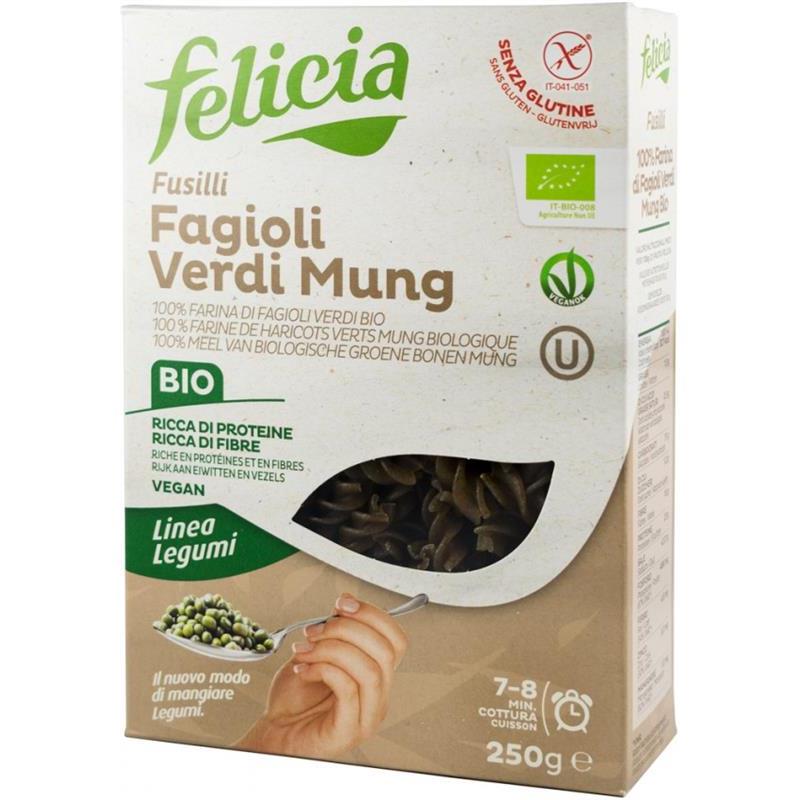 Fusilli Bio din Faina de Fasole Mung Molino 250gr