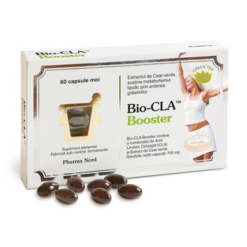 Bio-CLA Booster, Acid Linoleic Conjugat si Extract de Ceai Verde, 60 capsule moi, Pharma Nord Bio-CLA Booster, Acid Linoleic Conjugat si Extract de Ceai Verde, 60 capsule moi, Pharma Nord
