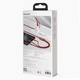 Baseus 3 az 1-ben Flash sorozatú USB adatkábel, USB-C, Micro USB, Lightning, 40 W, 5 A, 1,2 m hossz, Narancssárga