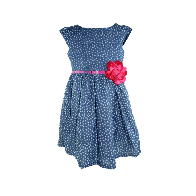 Rochita eleganta pentru fete Mini Junior AB6, Bleumarin, 104 cm