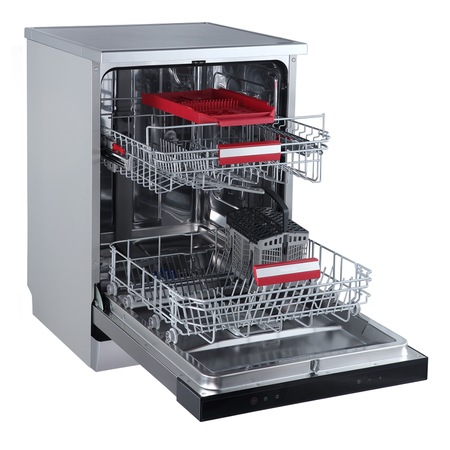 Masina de spalat vase incorporabila Toshiba DW-14B1, 14 seturi, 7 programe, Clasa A++, Display Touch control, AquaStop, Filtru AntiBacterian, Argintiu