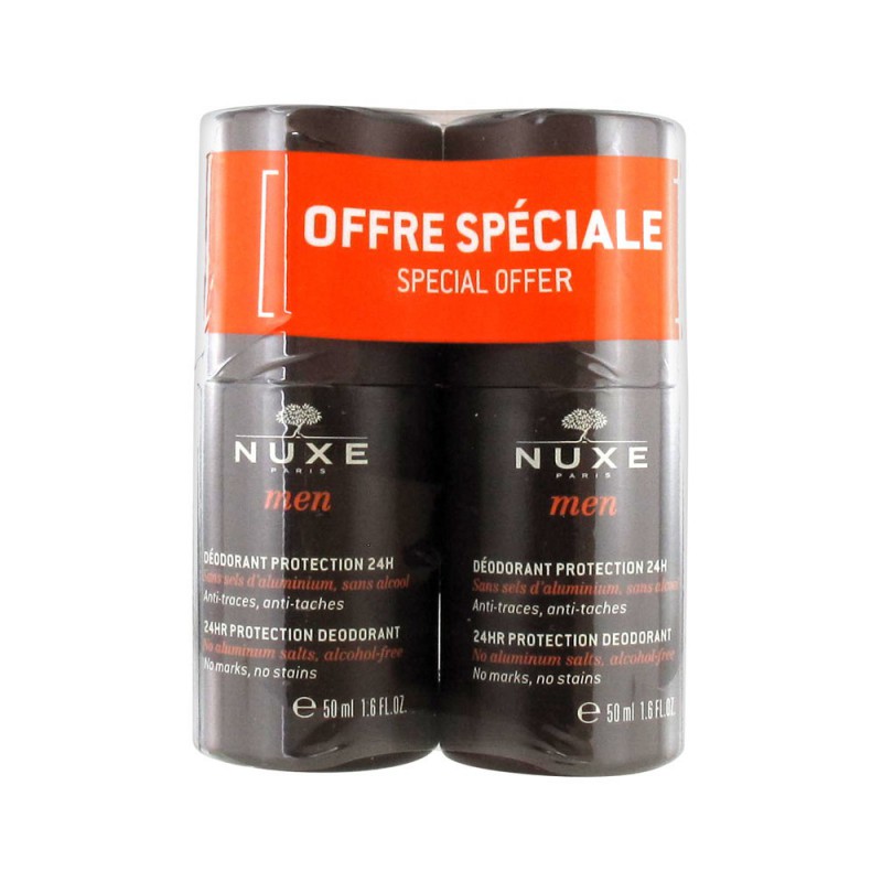 Deodorant Barbati Men 24h Nuxe Duo Pack 2x50ml