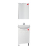 set mobilier baie mdf vopsit 50 cm cu lavoar cersanit  oglinda dulap 50 cm si lampa led 30 cm imagen 16_0_
0