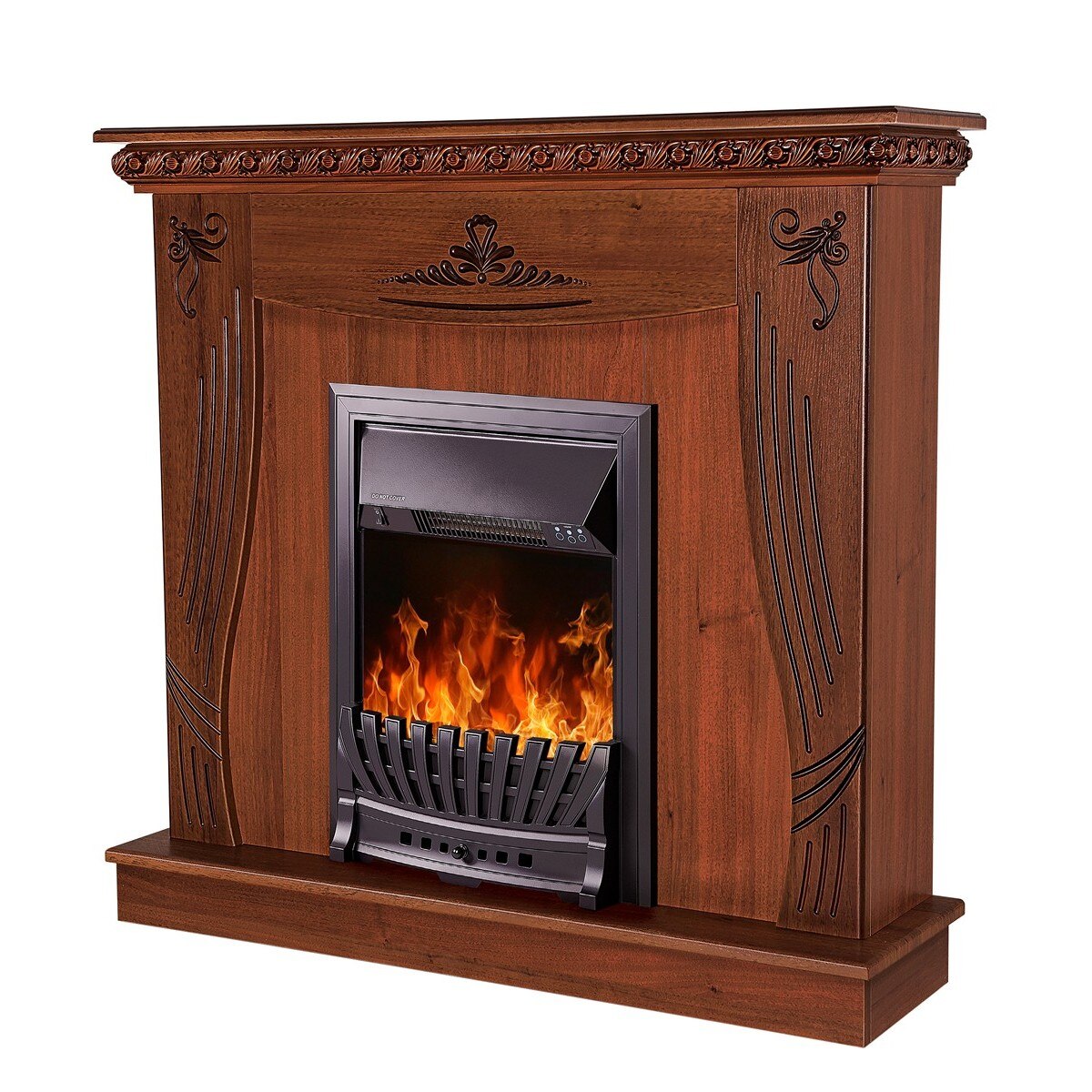 Semineu electric Napoli & Pluton, Dimensiuni 1016x1100x300 mm, 2000 W, Telecomanda, efect 3D