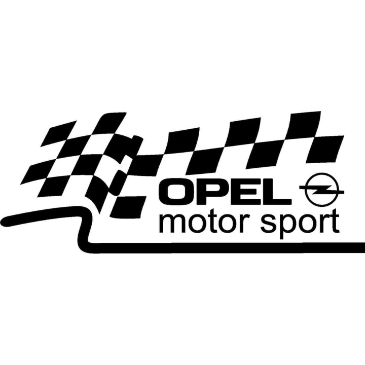Sticker decorativ auto, Opel motorsport, 26x10cm