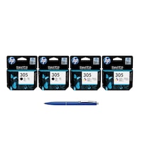 pachet cartuse cerneala originale hp 2x 3ym61ae 305 black 2x 3ym60ae 305 color si pix schneider imagen 44_0_
0