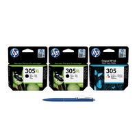 pachet cartuse cerneala originale hp 2x 3ym62ae 305xl black 1x 3ym60ae 305 color si pix schneider imagen 37_0_
0