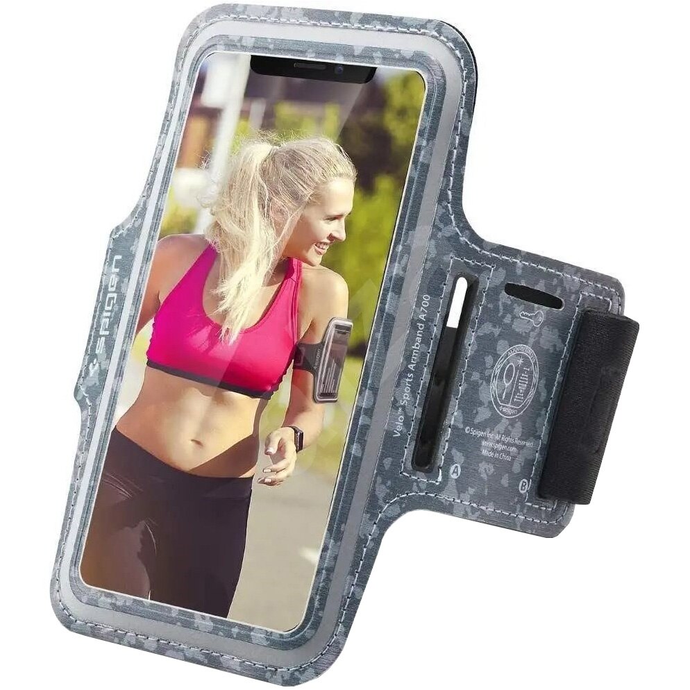 Husa de protectie Spigen A700, Sport, Armbrand pentru Telefon 6.9 Inch, Camo