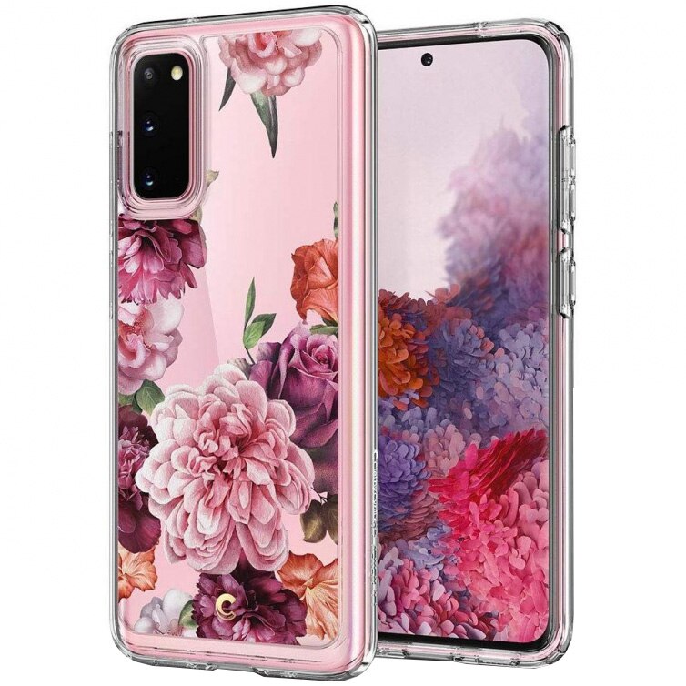Husa de protectie Spigen Ciel Floral pentru Samsung Galaxy S20, Pink