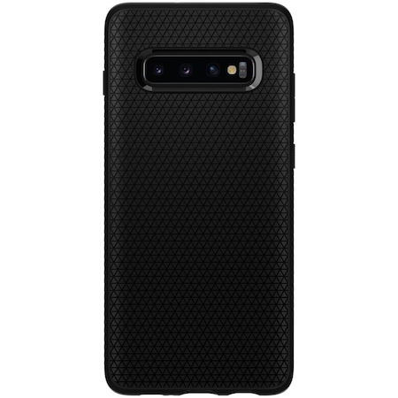 Husa de protectie Cover Spigen Liquid Air pentru Samsung Galaxy S10 Plus, Matte Black