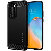 Husa de protectie Spigen Rugged Armor pentru Huawei P40 Pro, Matte Black