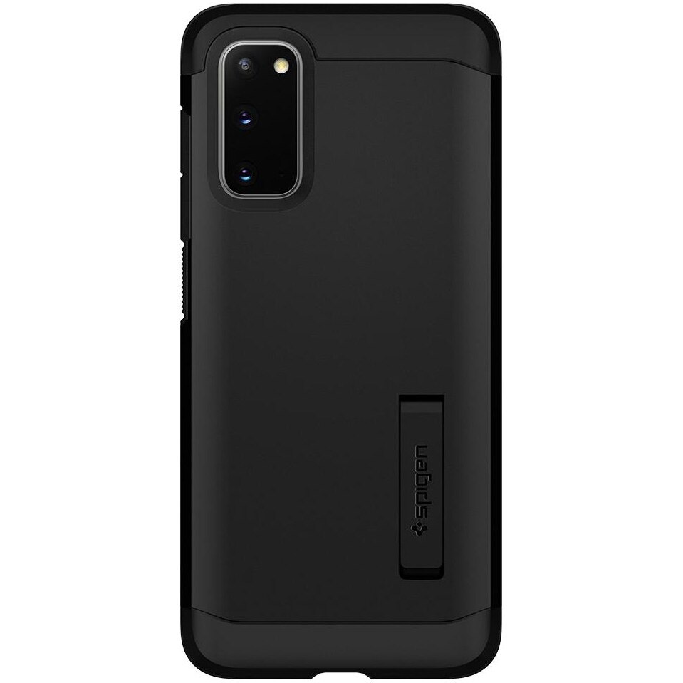 Husa de protectie Spigen Tough Armor pentru Samsung Galaxy S20, Metal Slate Black