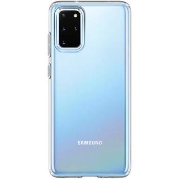 Husa de protectie Spigen Liquid Crystal pentru Samsung Galaxy S20 Plus, Clear Husa de protectie Spigen Liquid Crystal pentru Samsung Galaxy S20 Plus, Clear