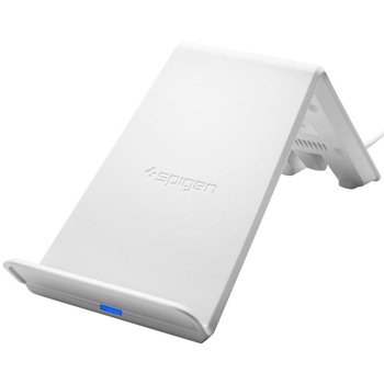 Incarcator wireless Spigen F303W, QC 3.0, 10W, White Incarcator wireless Spigen F303W, QC 3.0, 10W, White