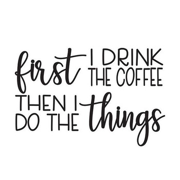 Sticker decorativ perete / geam, coffee quote, 40x26cm Sticker decorativ perete / geam, coffee quote, 40x26cm