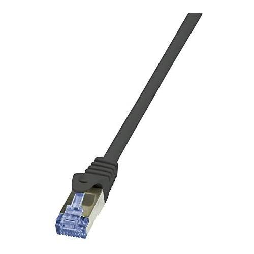 Cablu Patchcord Logilink CQ4073S, S/FTP, Cat6a, 5m, negru