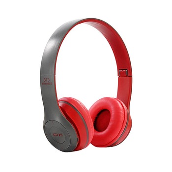 Casti wireless ST3, bass puternic, microfon incorporat, tehnologie bluetooth 4.1, Rosu Casti wireless ST3, bass puternic, microfon incorporat, tehnologie bluetooth 4.1, Rosu