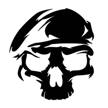 Sticker decorativ auto, army skull, 14x15cm Sticker decorativ auto, army skull, 14x15cm