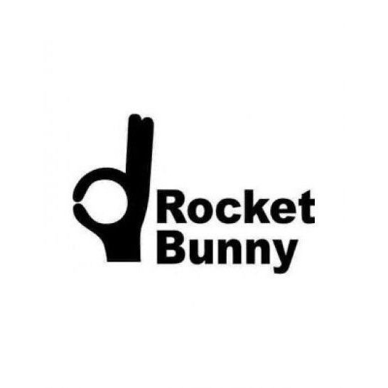 Sticker decorativ auto, Rocket bunny, 24x16cm