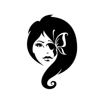 Sticker decorativ perete / geam si auto, Misterious girl, 20x30cm Sticker decorativ perete / geam si auto, Misterious girl, 20x30cm