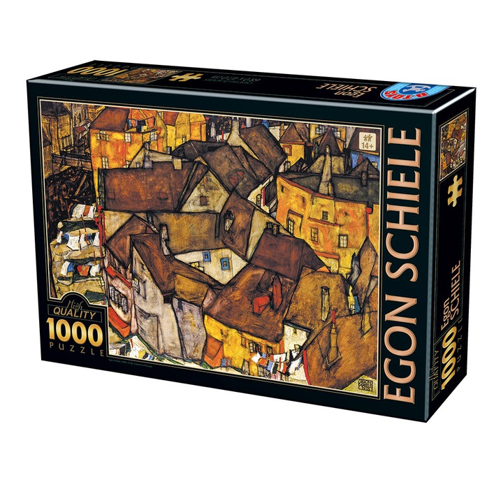 Puzzle D-Toys 1000 piese Egon Schiele-Crescent of Houses