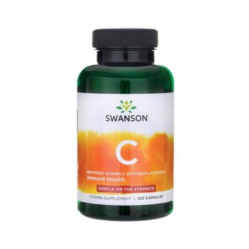 Supliment alimentar Swanson Vitamina C tamponata cu bioflavonoizi, 100 Capsule Supliment alimentar Swanson Vitamina C tamponata cu bioflavonoizi, 100 Capsule