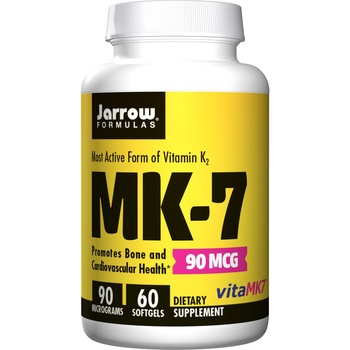 Supliment alimentar Jarrow Formulas Vitamina K2 MK7 90mcg, 60 Capsule Supliment alimentar Jarrow Formulas Vitamina K2 MK7 90mcg, 60 Capsule