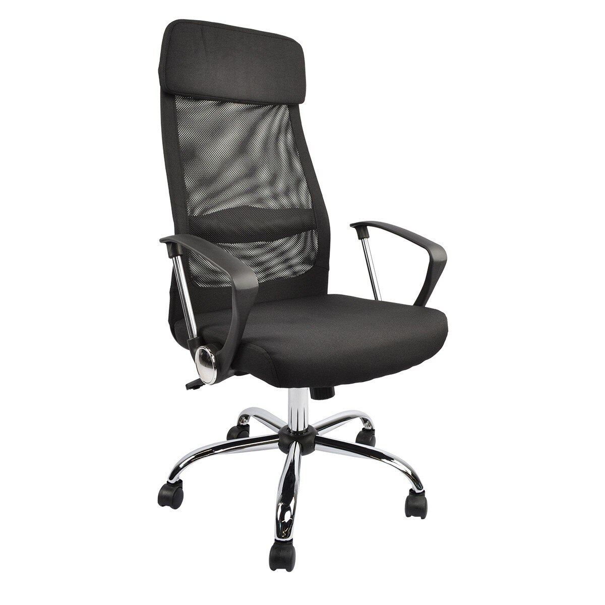 Scaun de birou ergonomic, Fox air F-65, Stofa cu Mesh Negru