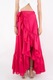 Fusta Dianthu, imitatie de matase, O'La La Outfits, Roz aprins