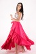 Fusta Dianthu, imitatie de matase, O'La La Outfits, Roz aprins