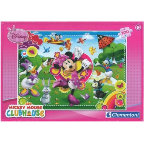 Puzzle Clementoni, Minnie Mouse si prietenii inalta zmeul, 100 piese