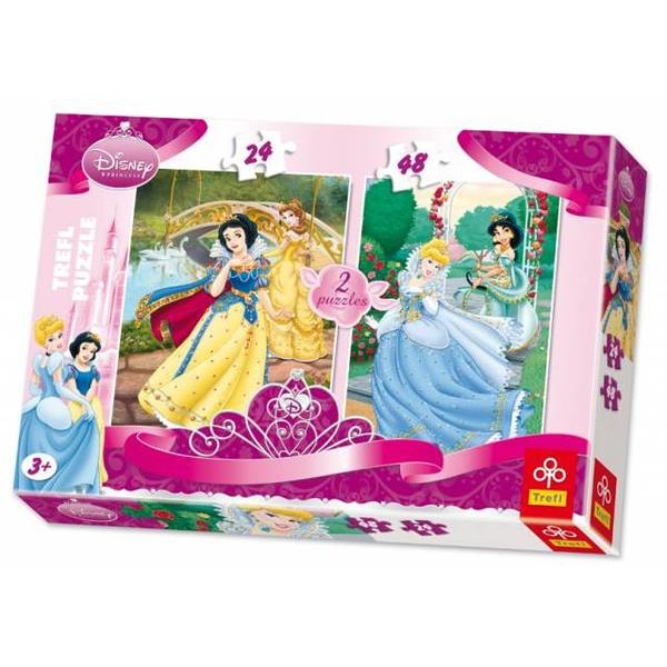 Puzzle Trefl, 2 in 1 Printese In gradina, 24 si 48 piese