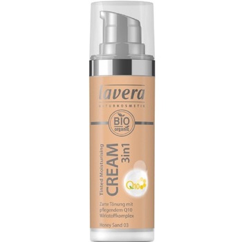 Crema nuantatoare 3 in 1 cu coenzima Q10 03 Honey Sand Lavera Crema nuantatoare 3 in 1 cu coenzima Q10 03 Honey Sand Lavera