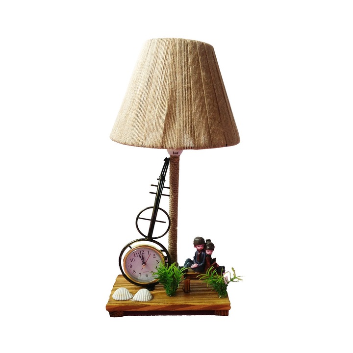 Veioza cu ceas in forma de chitara, soclu E14, 40W, VX2