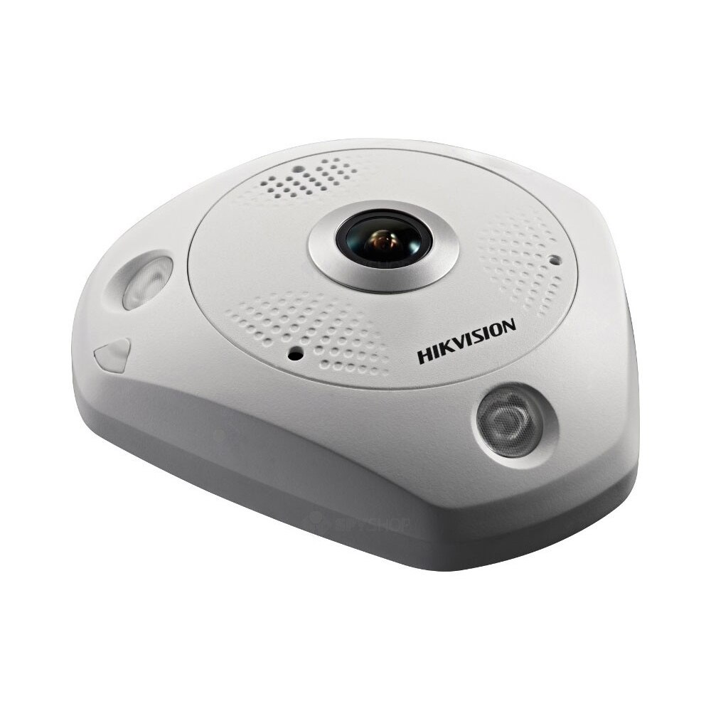 Camera antivandal FishEye IP Hikvision DS-2CD6332FWD-IVS 3MP, IR 15m, IP66, IK10
