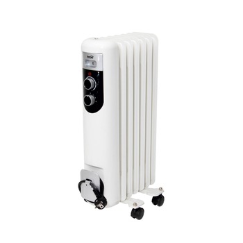 Radiator cu ulei, 7 elementi, 1500 W, cadran negru, FKOS7M Radiator cu ulei, 7 elementi, 1500 W, cadran negru, FKOS7M