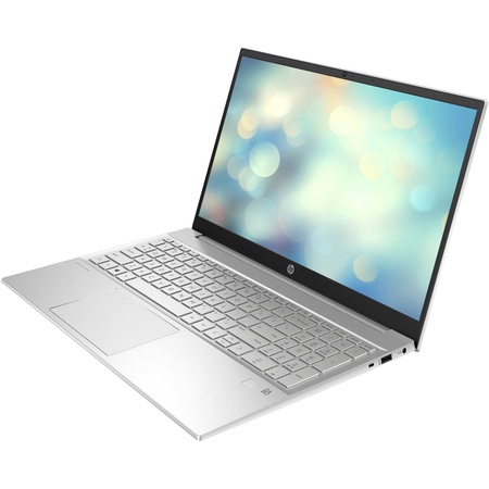 Laptop HP Pavilion 15-eg0064nq cu procesor Intel® Core™ i7-1165G7 pana la 4.70 GHz, 15.6", Full HD, 16GB, 512GB SSD, Intel® Iris® Xᵉ Graphics, Free DOS, Natural Silver